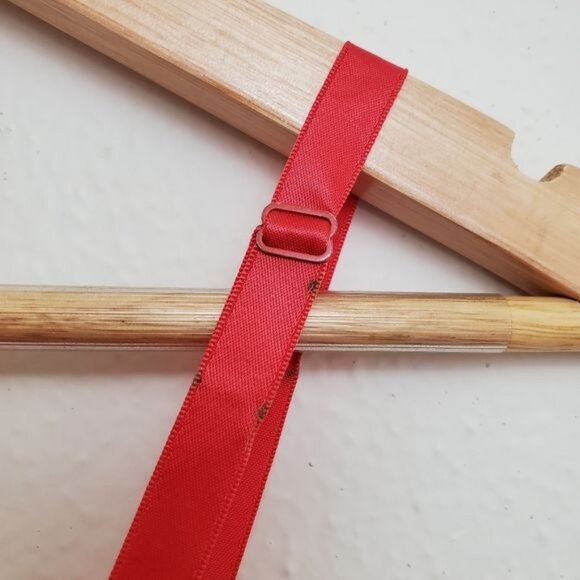 Vintage Vanity Fair nightgown 1950's pleated trim red - Picture 6 of 13